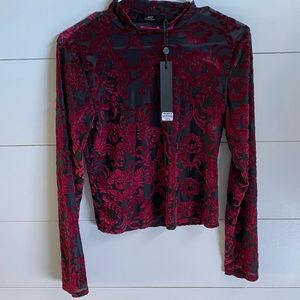 BKE Crushed Velvet Shirt
